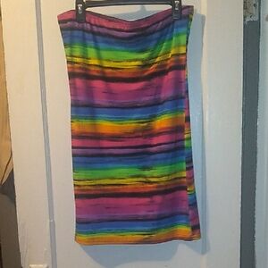 Colorful Striped Bodycon Dress